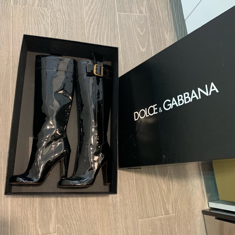 Dolce Gabbana Knee High Boots - sze 6 (36)
